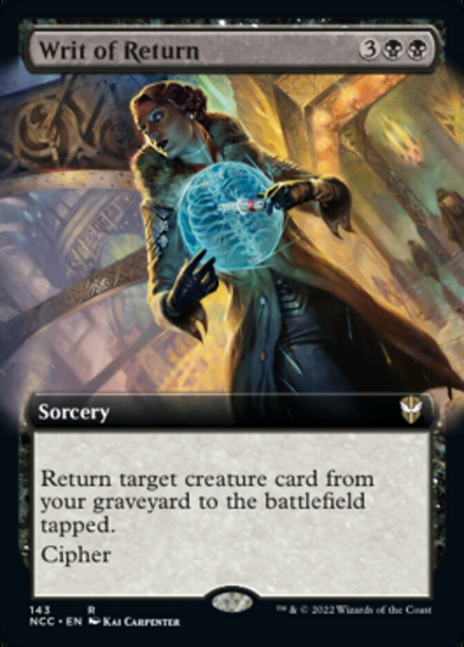 Writ of Return (Extended Art) [Streets of New Capenna Commander] | Gamers Paradise
