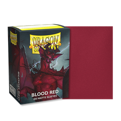 Dragon Shield: Standard 100ct Sleeves - Blood Red (Matte) | Gamers Paradise