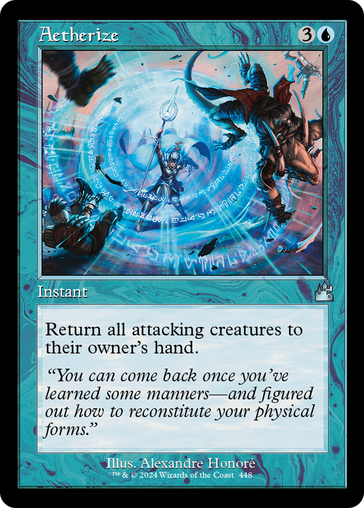 Aetherize (Retro Frame) [Ravnica Remastered] | Gamers Paradise