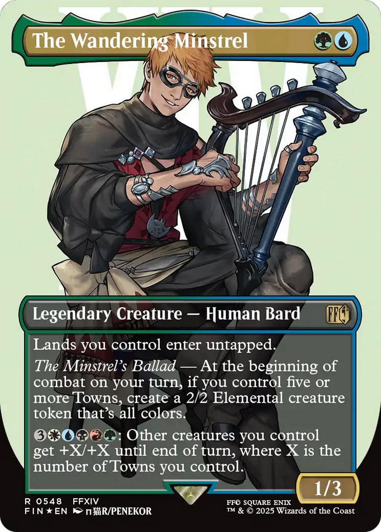 The Wandering Minstrel (Borderless) (Surge Foil) [FINAL FANTASY] | Gamers Paradise