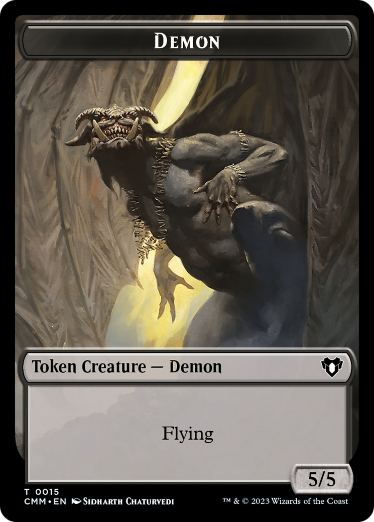 Demon Token [Commander Masters Tokens] | Gamers Paradise