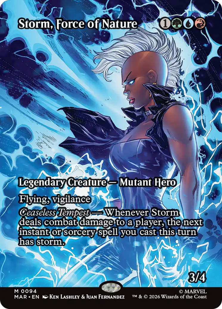 Storm, Force of Nature (Borderless) [Marvel Universe: Eternal-Legal] | Gamers Paradise