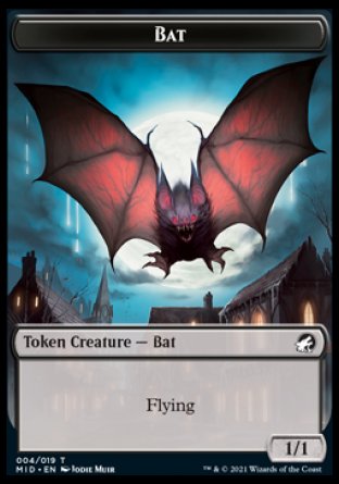 Bat Token [Innistrad: Midnight Hunt Tokens] | Gamers Paradise