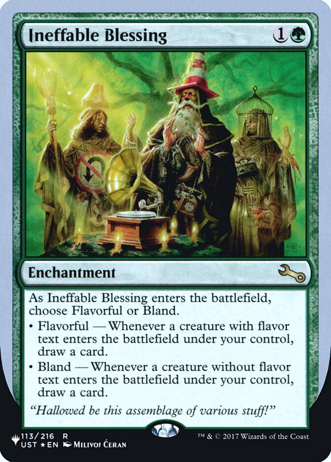 Ineffable Blessing (Flavorful) (Unfinity Foil Edition) [The List] | Gamers Paradise