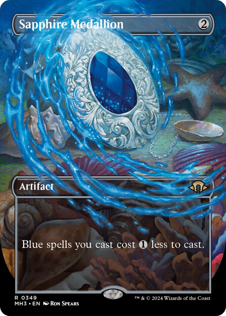 Sapphire Medallion (Borderless) [Modern Horizons 3] | Gamers Paradise