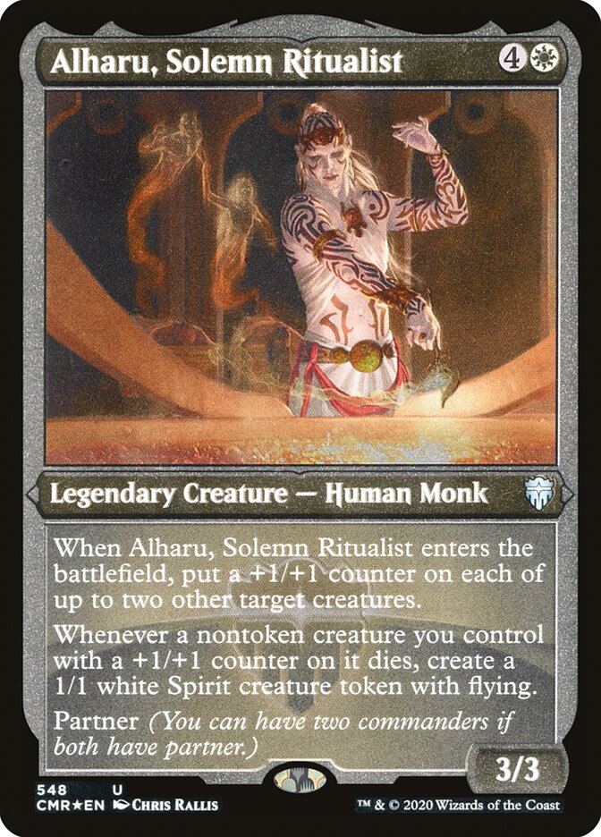 Alharu, Solemn Ritualist (Etched) [Commander Legends] | Gamers Paradise