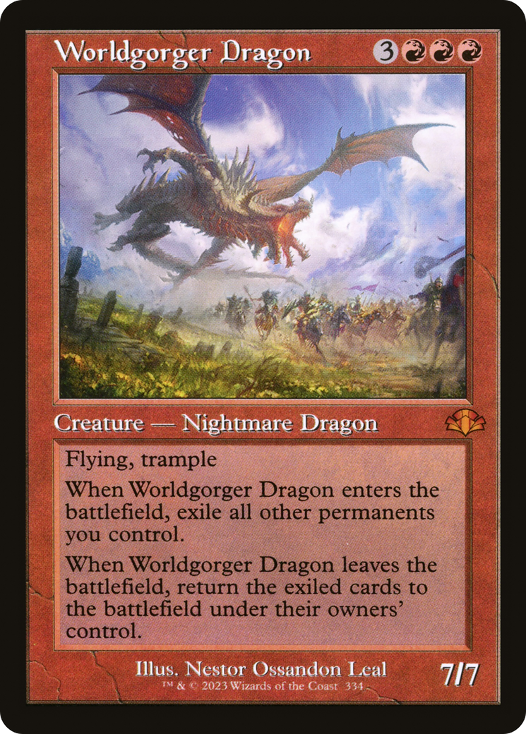 Worldgorger Dragon (Retro) [Dominaria Remastered] | Gamers Paradise