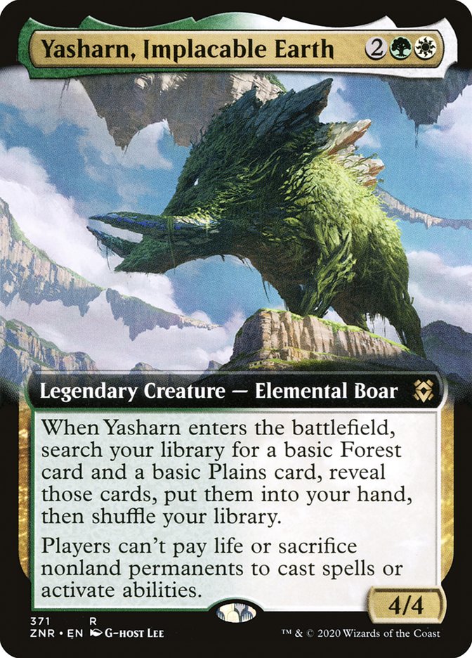 Yasharn, Implacable Earth (Extended Art) [Zendikar Rising] | Gamers Paradise