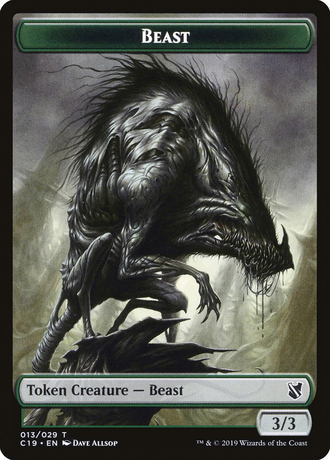 Beast Token (013/029) [Commander 2019 Tokens] | Gamers Paradise