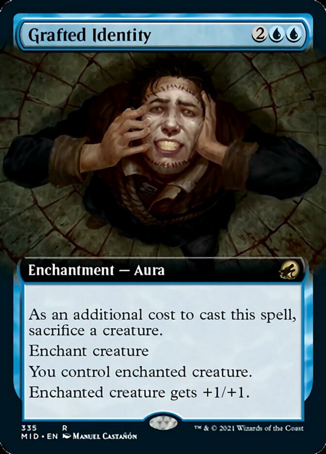 Grafted Identity (Extended Art) [Innistrad: Midnight Hunt] | Gamers Paradise