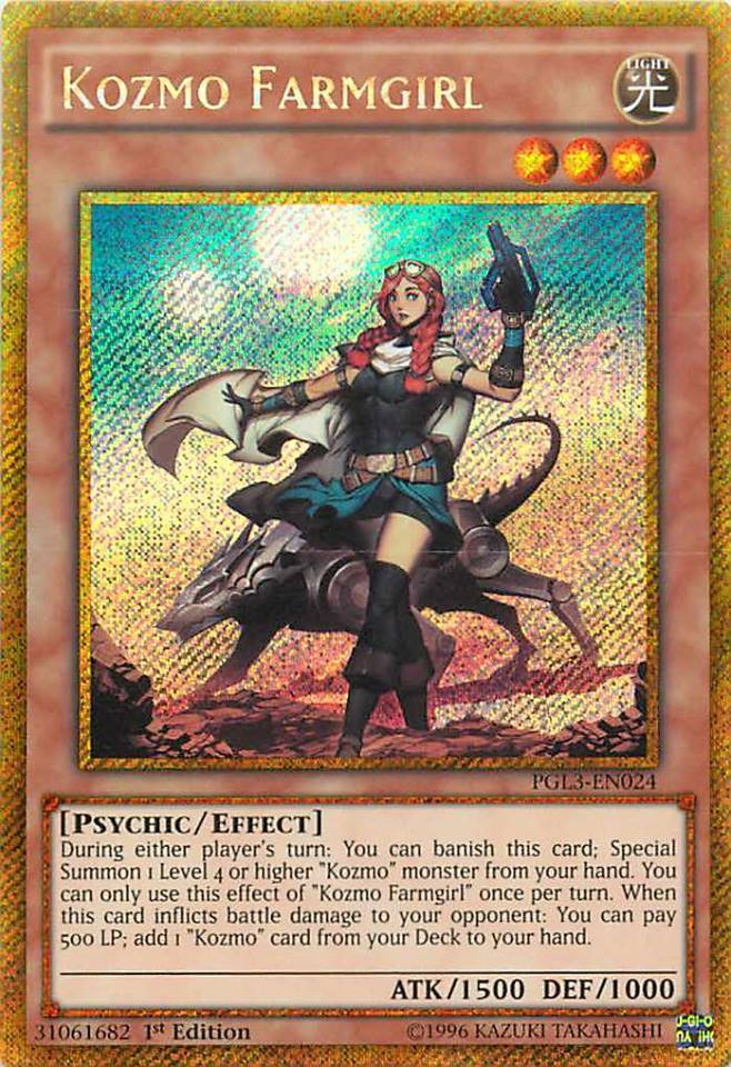 Kozmo Farmgirl [PGL3-EN024] Gold Secret Rare | Gamers Paradise