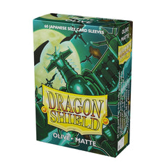 Dragon Shield: Japanese Size 60ct Sleeves - Olive (Matte) | Gamers Paradise