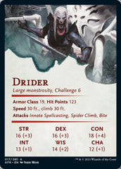 Drider Art Card [Dungeons & Dragons: Adventures in the Forgotten Realms Art Series] | Gamers Paradise