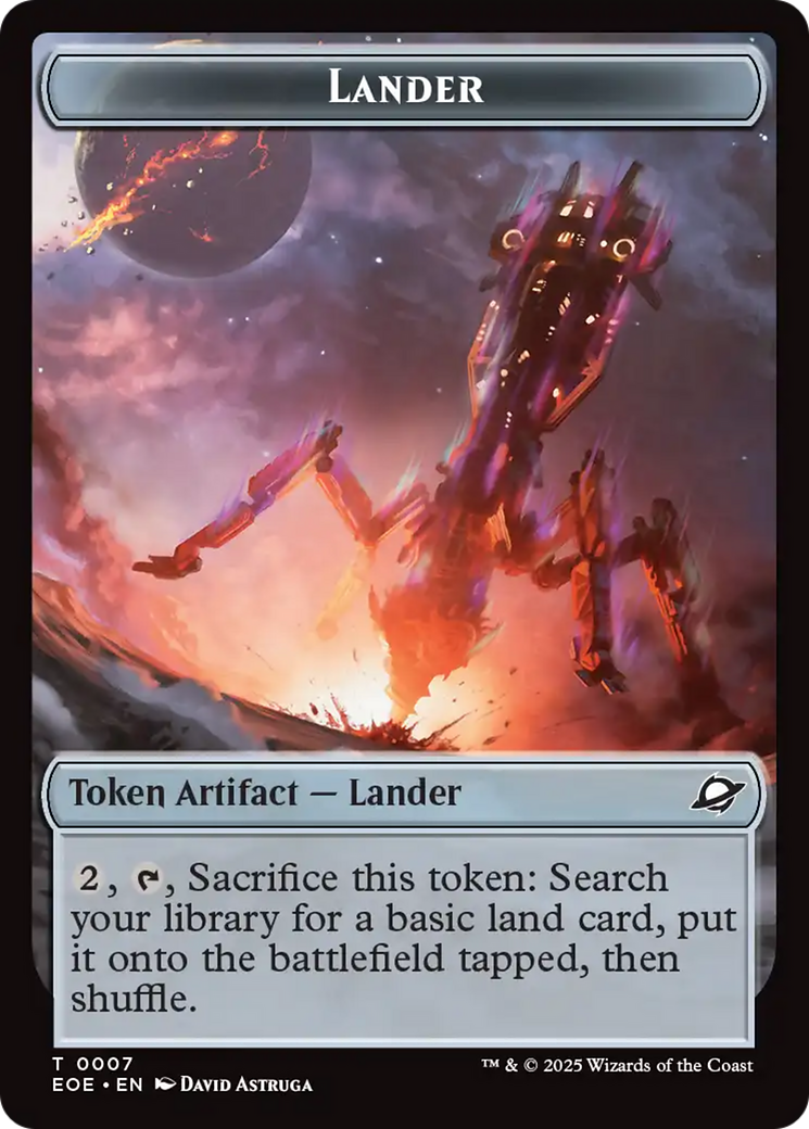 Robot // Lander (0007) Double-Sided Token [Edge of Eternities Tokens] | Gamers Paradise