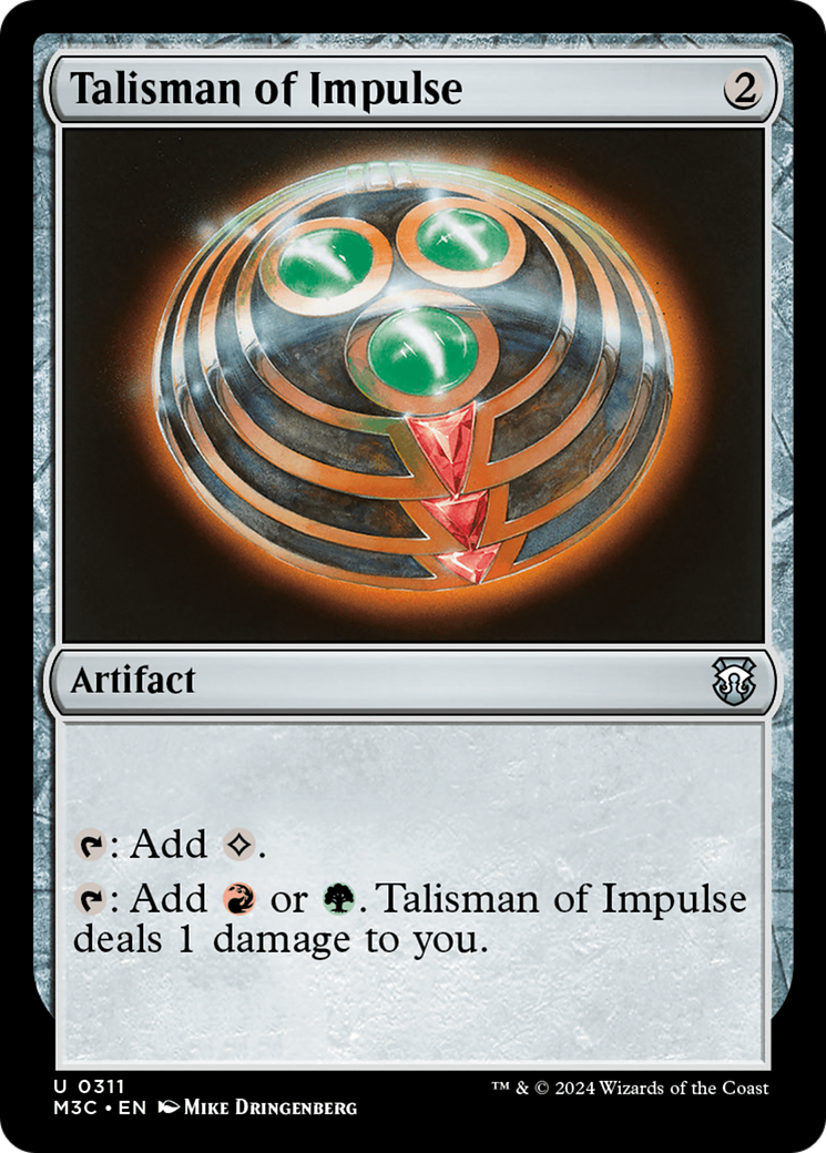 Talisman of Impulse (Ripple Foil) [Modern Horizons 3 Commander] | Gamers Paradise
