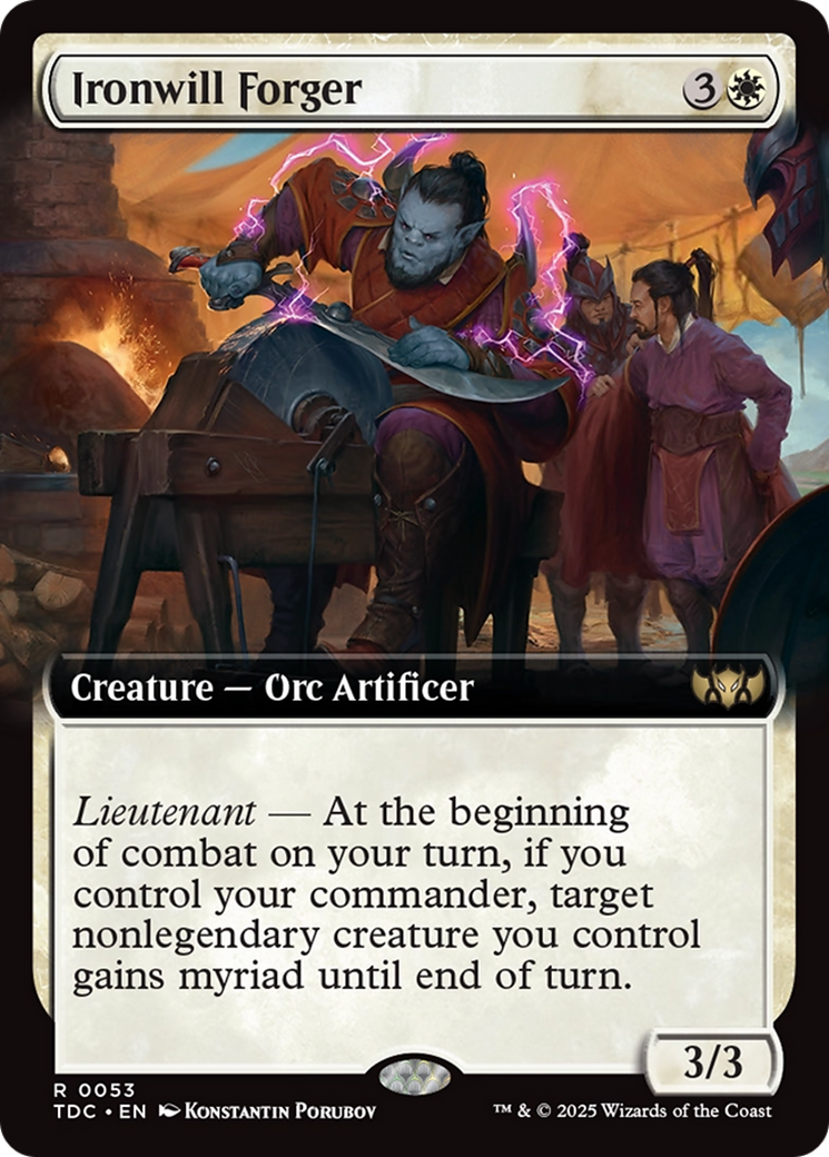 Ironwill Forger (Extended Art) [Tarkir: Dragonstorm Commander] | Gamers Paradise
