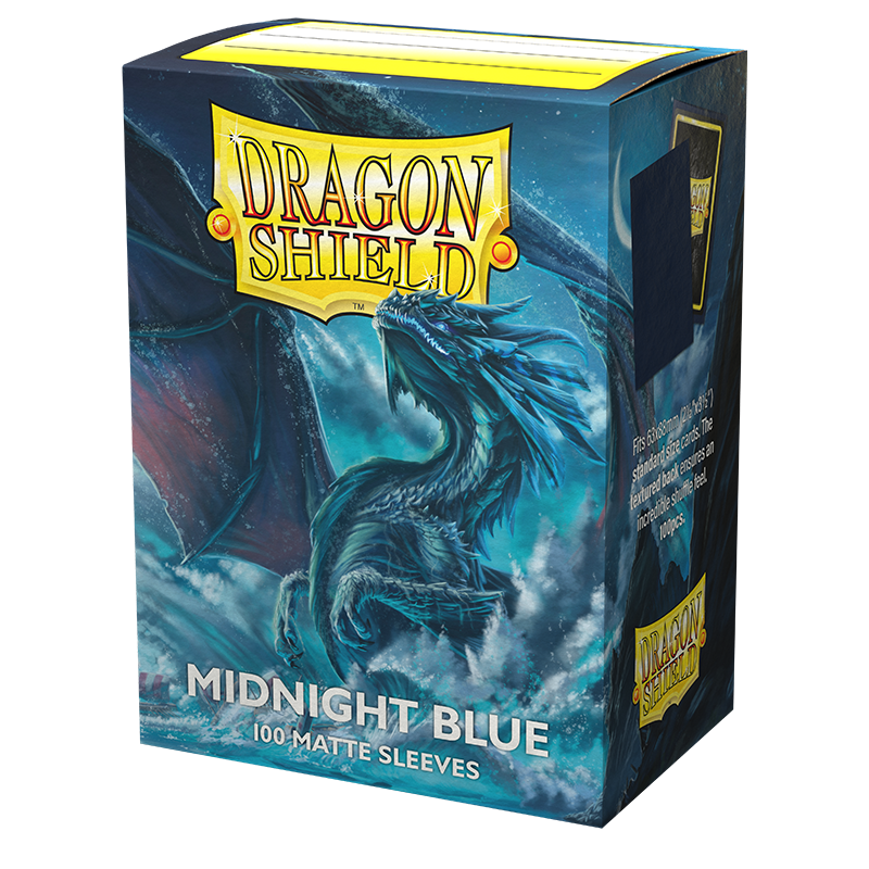 Dragon Shield: Standard 100ct Sleeves - Midnight Blue (Matte) | Gamers Paradise