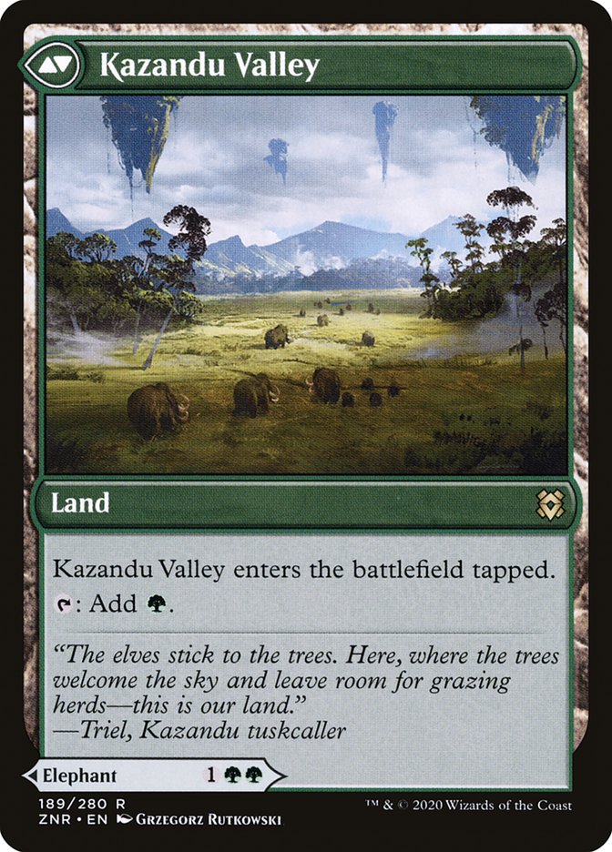 Kazandu Mammoth // Kazandu Valley [Zendikar Rising] | Gamers Paradise