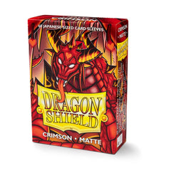 Dragon Shield: Japanese Size 60ct Sleeves - Crimson (Matte) | Gamers Paradise