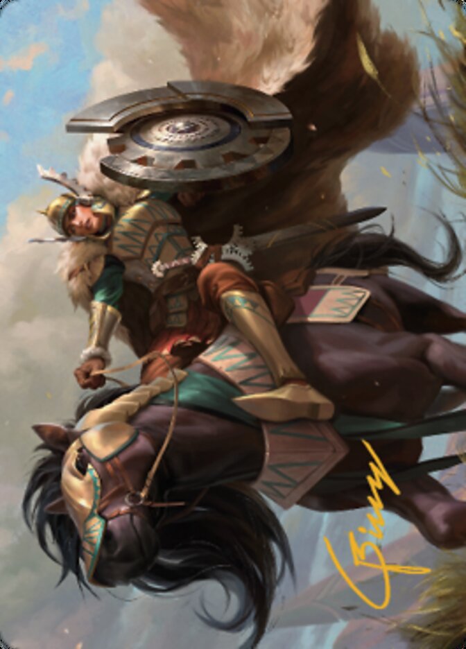 Knight of Dawn's Light Art Card (Gold-Stamped Signature) [Dominaria United Art Series] | Gamers Paradise