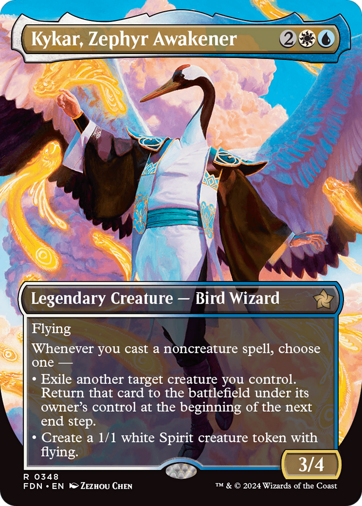 Kykar, Zephyr Awakener (Borderless) [Foundations] | Gamers Paradise