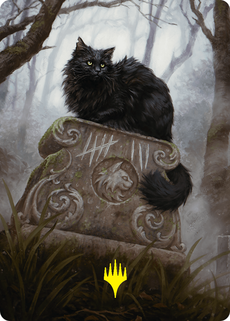 Nine-Lives Familiar 2 Art Card (36/54) (Gold-Stamped Planeswalker Symbol) [Foundations Art Series] | Gamers Paradise