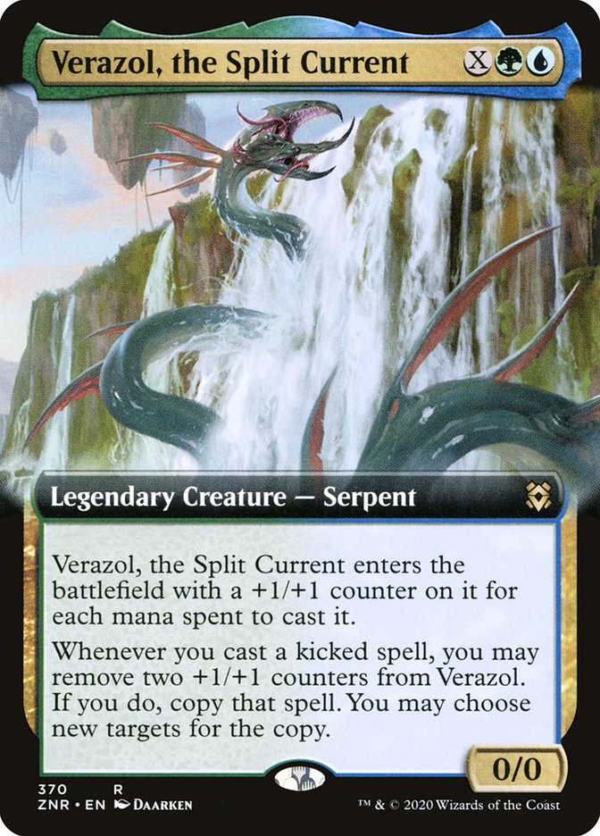 Verazol, the Split Current (Extended Art) [Zendikar Rising] | Gamers Paradise