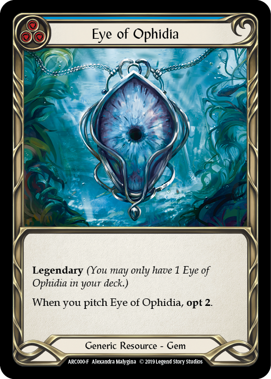 Eye of Ophidia [ARC000-F] (Arcane Rising)  1st Edition Cold Foil | Gamers Paradise
