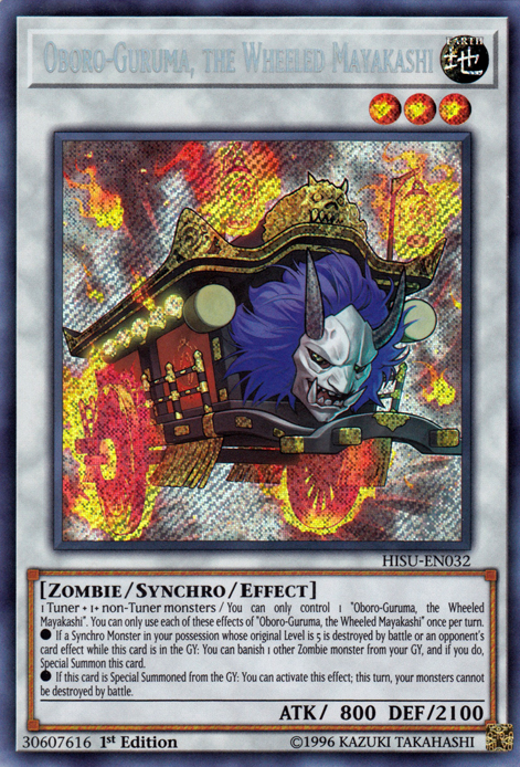 Oboro-Guruma, the Wheeled Mayakashi [HISU-EN032] Secret Rare | Gamers Paradise