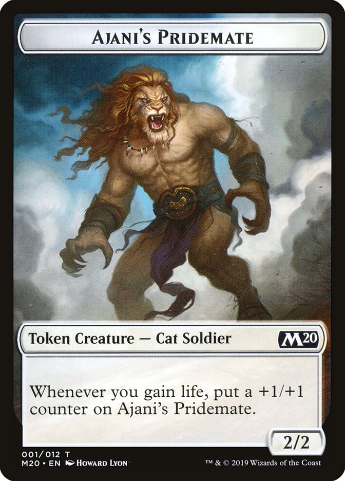 Ajani's Pridemate Token [Core Set 2020 Tokens] | Gamers Paradise