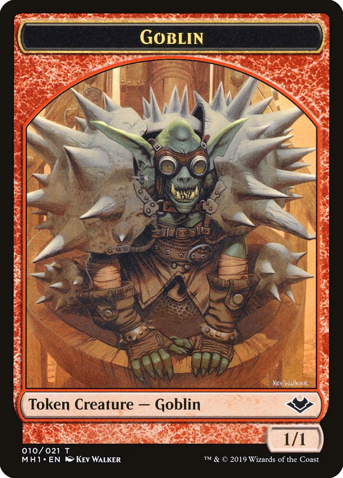 Goblin (010) // Wrenn and Six Emblem Double-Sided Token [Modern Horizons Tokens] | Gamers Paradise