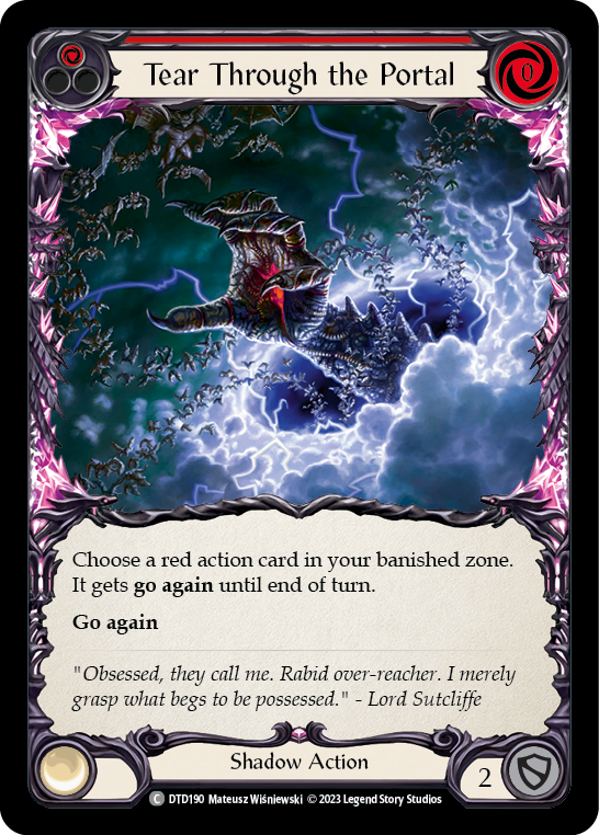 Tear Through the Portal (Red) [DTD190] (Dusk Till Dawn)  Rainbow Foil | Gamers Paradise