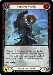 Hundred Winds (Red) [EVR041] (Everfest)  1st Edition Extended Art Rainbow Foil | Gamers Paradise