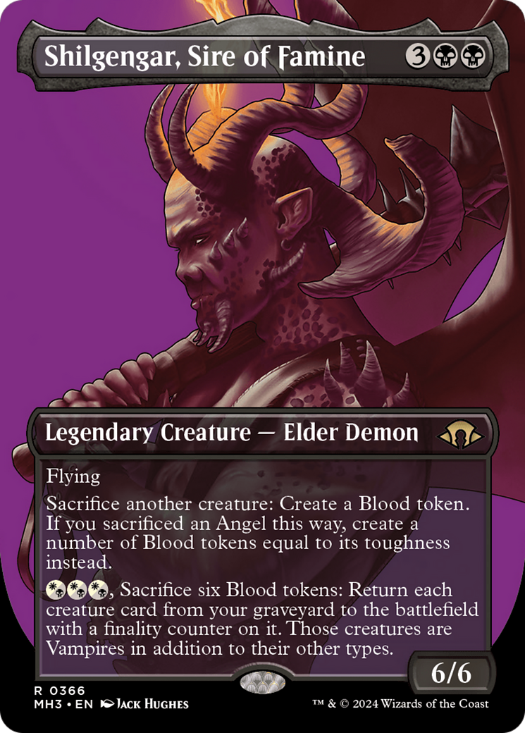 Shilgengar, Sire of Famine (Borderless) [Modern Horizons 3] | Gamers Paradise