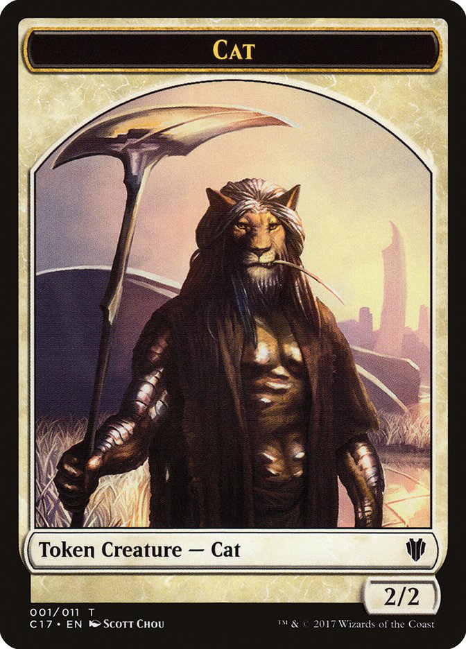 Cat Token [Commander 2017 Tokens] | Gamers Paradise
