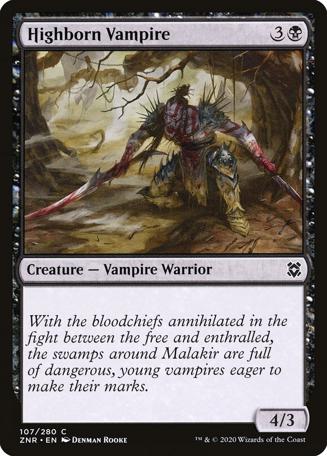 Highborn Vampire [Zendikar Rising] | Gamers Paradise