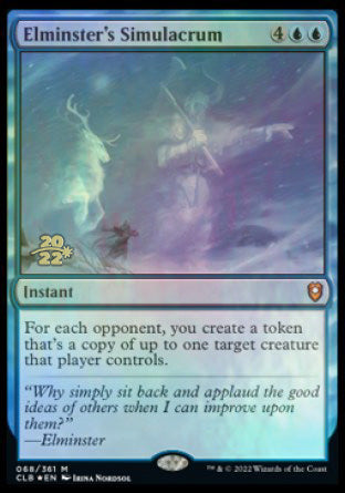 Elminster's Simulacrum [Commander Legends: Battle for Baldur's Gate Prerelease Promos] | Gamers Paradise