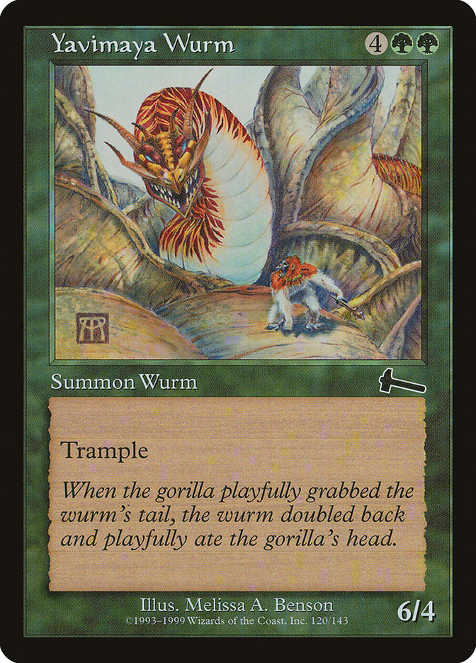 Yavimaya Wurm [Urza's Legacy] | Gamers Paradise