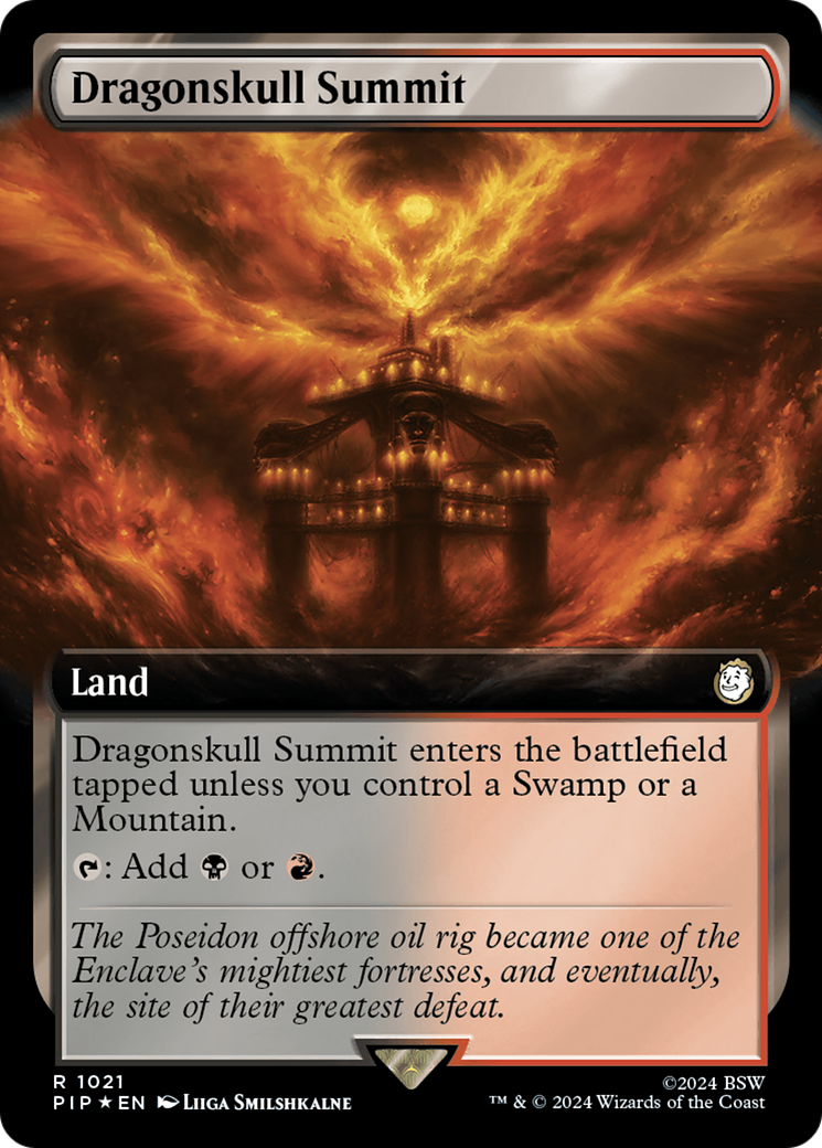 Dragonskull Summit (Extended Art) (Surge Foil) [Fallout] | Gamers Paradise