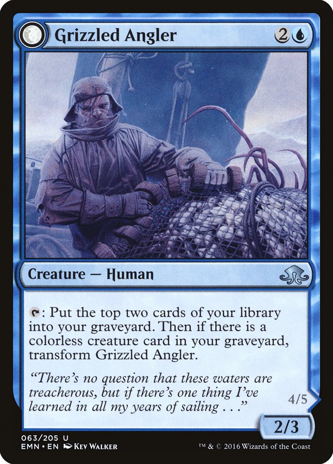 Grizzled Angler // Grisly Anglerfish [Eldritch Moon] | Gamers Paradise