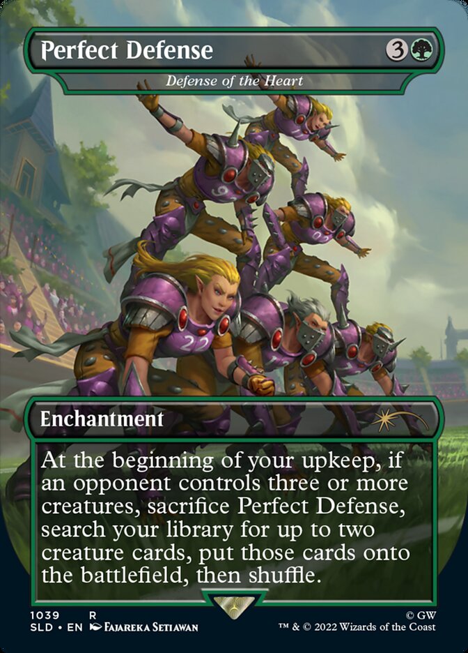 Perfect Defense - Defense of the Heart (Borderless) [Secret Lair Drop Series] | Gamers Paradise