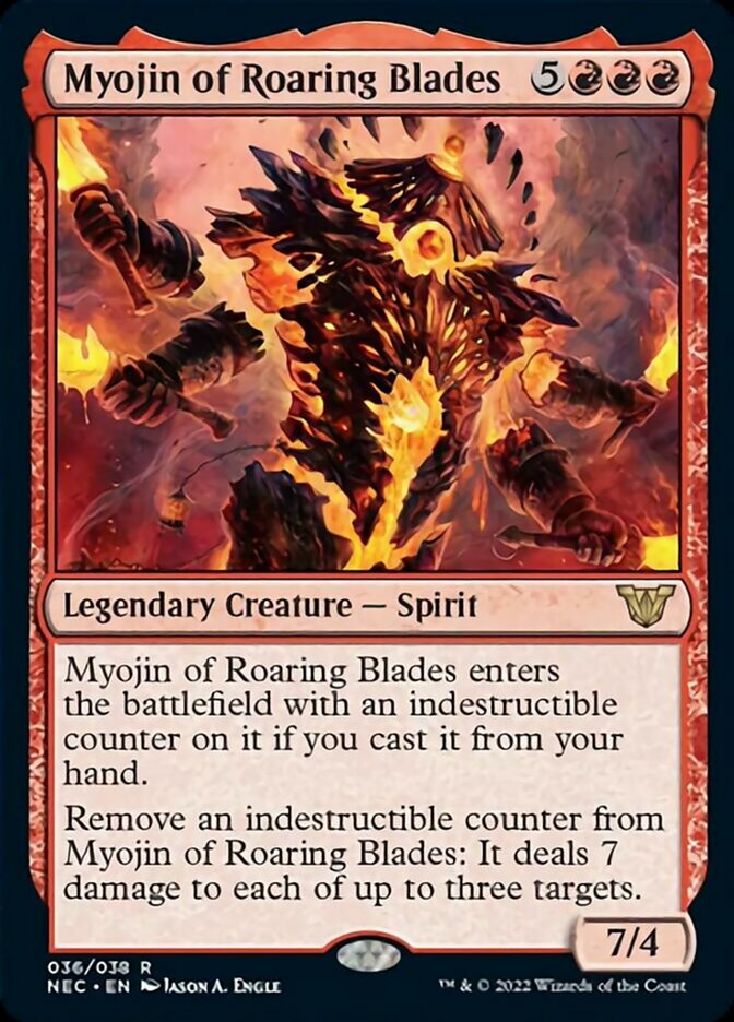 Myojin of Roaring Blades [Kamigawa: Neon Dynasty Commander] | Gamers Paradise
