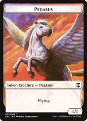 Kithkin Soldier // Pegasus Double-Sided Token [Kaldheim Commander Tokens] | Gamers Paradise