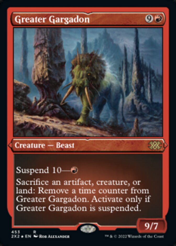 Greater Gargadon (Foil Etched) [Double Masters 2022] | Gamers Paradise