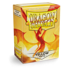 Dragon Shield: Standard 100ct Sleeves - Yellow (Matte) | Gamers Paradise