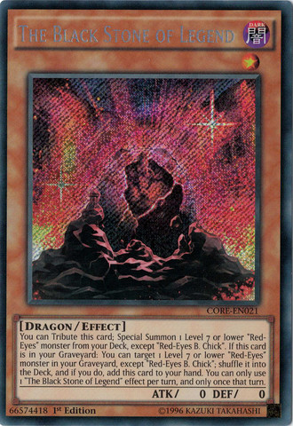 The Black Stone of Legend [CORE-EN021] Secret Rare | Gamers Paradise