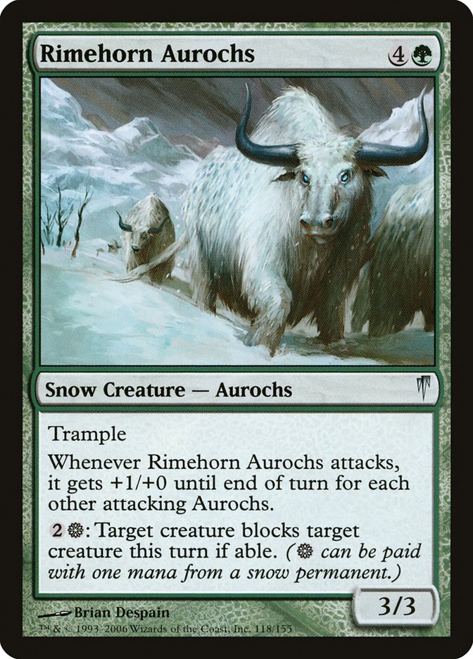 Rimehorn Aurochs [Coldsnap] | Gamers Paradise