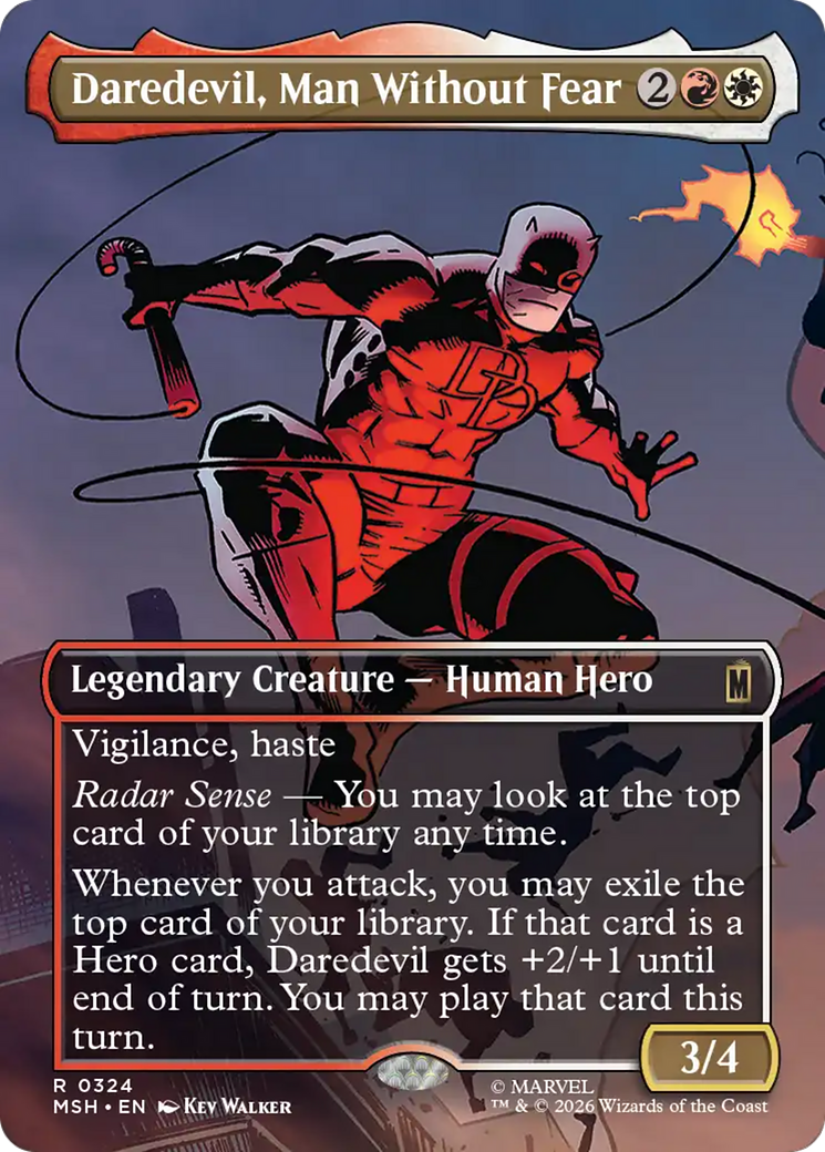 Daredevil, Man Without Fear (Borderless) (0324) [Marvel Super Heroes] | Gamers Paradise