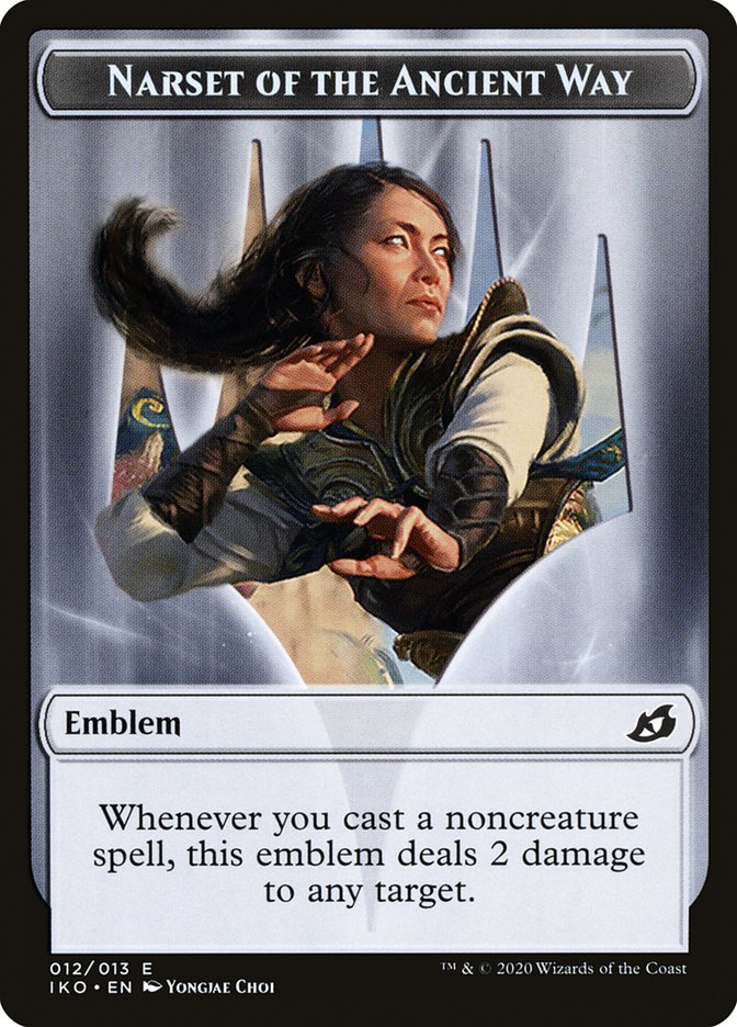 Narset of the Ancient Way Emblem [Ikoria: Lair of Behemoths Tokens] | Gamers Paradise