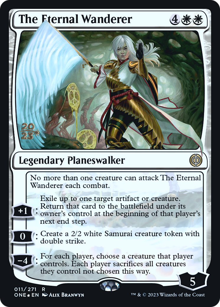The Eternal Wanderer [Phyrexia: All Will Be One Prerelease Promos] | Gamers Paradise